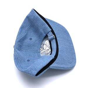 Низкопрофильная бейсболка из неструктурированной джинсовой ткани с вышивкой на заказ - Product Image 4