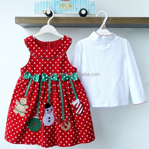 Trade assurance wholesale baby girls lovely Christmas clothing baby girl Christmas dresses 2016 - Product Image 1