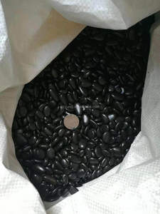 3-5cm High Temperature Wax River Boulder Dark Black Polished <strong>Pebble</strong> Stone <strong>Cobbles</strong> &amp; <strong>Pebbles</strong> - Product Image 5