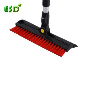 ESD 88-119CM Car Cleaning Tool Sbow Brush With Ice Scraper And Extendable Aluminium Pole Telescopic Snow Sweeper Broom
