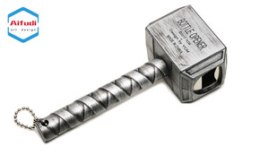 Venta caliente 3D creativo Thor martillo de Metal antiguo Aleación de Zinc abridor de botellas de <span class=keywords><strong>cerveza</strong></span> - Product Image 5