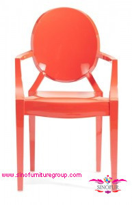 100% <span class=keywords><strong>polycarbonate</strong></span> de couleur <span class=keywords><strong>rouge</strong></span> louis ghost <span class=keywords><strong>chaise</strong></span> avec le bras - Product Image 1