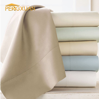 Canadien drap de luxe 100% coton En Gros king size ensemble de draps en lin 100% coton blanc hôtel de luxe drap de lit
