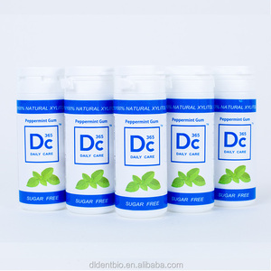 Dentbio Permen Karet Silikon Merek Baru DC365 100% Natural Xylitol Permen Karet Xylitol Bebas Gula Kayu Manis