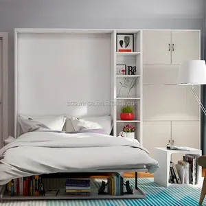 shouguang supply affordable electric motorized wall bed murphy bed with sofa