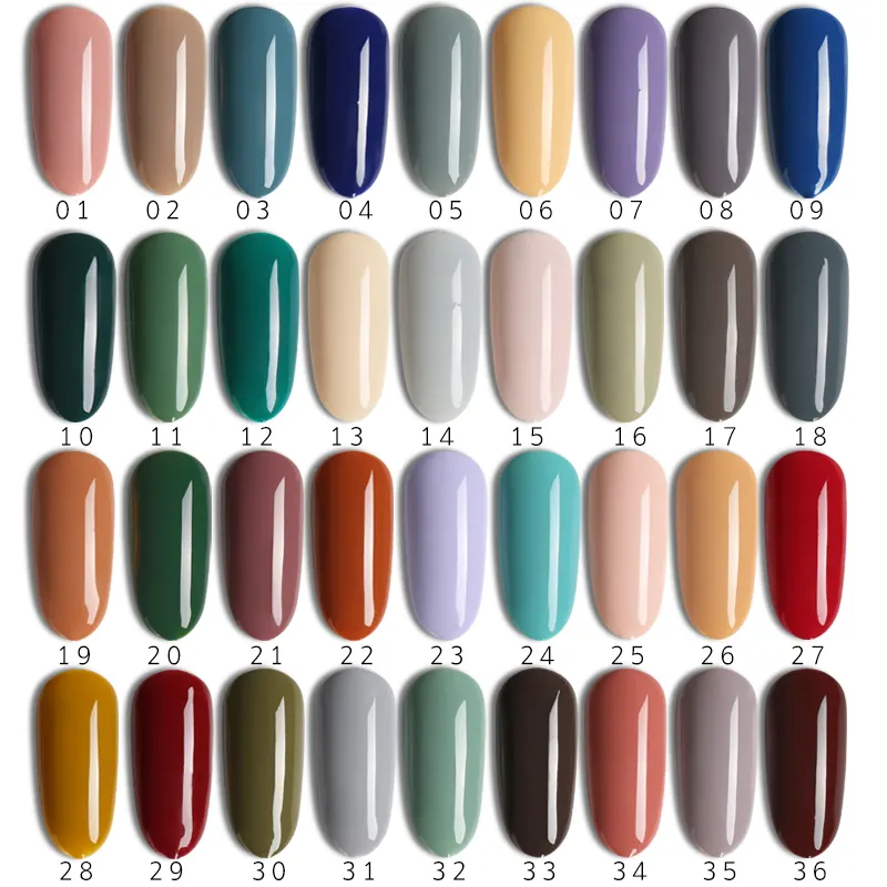 For VIP AS 15ML Nail Art 36 Color System Nail Gel Polish Long Lasting Pure Color Gel Varnish Soak Off UV Led