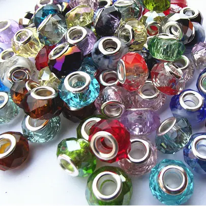 Perles rondes colorées en verre de Murano, pour abat-jour, couleurs mélangées, pièces