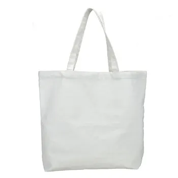 Bolso de hombro redondo de algodón para mujer, bolsa de lona Lisa a rayas, color blanco, 10oz/12oz/16oz, venta al por mayor