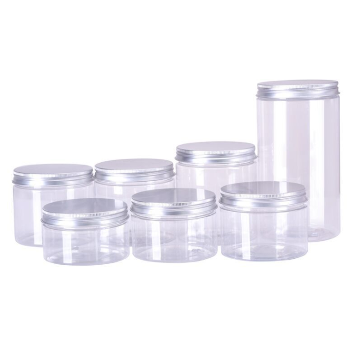 clear/transparent with white /black /clear  plastic  lid