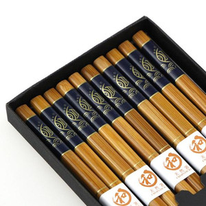 ตะเกียบไม้แบบใช้แล้วทิ้ง5ชิ้นในหนึ่งชุดกล่องของขวัญ - Product Image 1