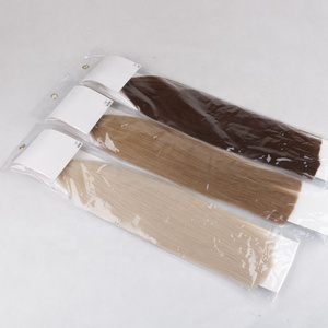 Pure fashion — Extension de <span class=keywords><strong>cheveux</strong></span> à Double pointe plate, mèches de qualité supérieure en kératine, 100% <span class=keywords><strong>cheveux</strong></span> humains, russe, blanc, blond - Product Image 5