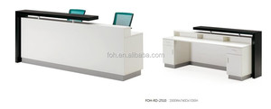 MFC moderna <span class=keywords><strong>de</strong></span> color blanco <span class=keywords><strong>de</strong></span> alta calidad rectángulo clínica recepción con gabinete lateral (FOH-RD-2510) - Product Image 1