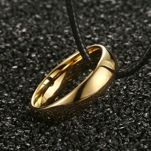 مجوهرات بالجملة من الصين خواتم خطوبة من التنغستن 6 مطلي بالذهب - Product Image 4