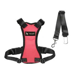 Correa de cuello de fibra Oxfork con logotipo personalizado XL, arnés de seguridad de liberación rápida para perros, cinta de viaje, arnés Oxford para mascotas Breakaway - Product Image 1