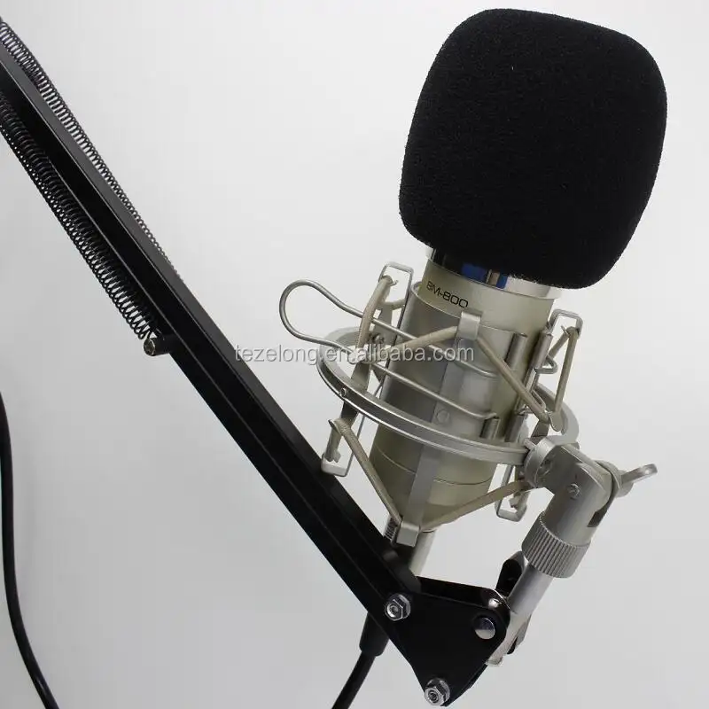 Microphone BM 800 Có Dây Condenser Microphone với Kim Loại Sốc Núi đối với Đài Phát Thanh Phòng Thu Phát Sóng Micro Ghi Âm <span class=keywords><strong>Giọng</strong></span> <span class=keywords><strong>Nói</strong></span>