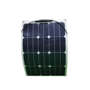 中国高效防水 Sunpower 热可弯曲 30w 半柔性太阳能电池板用于汽车船旅行野营面板太阳能