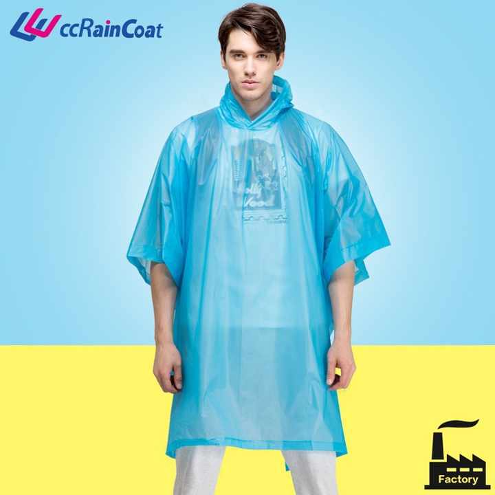 High Quality Reusable Plastic PVC Rain Poncho