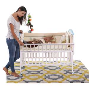 Moderne style sécurité du nouveau-né bébé crèche en bois lit bébé lit - Product Image 5