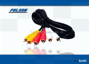 Plaqué or 3 RCA à 3 RCA Câble Audio et Vidéo pour DVD et MAGNÉTOSCOPE - Product Image 5