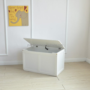 Boîte de rangement de jouets en bois <span class=keywords><strong>blanc</strong></span> bon marché en gros Banc de <span class=keywords><strong>coffre</strong></span> <span class=keywords><strong>à</strong></span> jouets pour enfants pour chambre d'école salon hôtel - Product Image 5