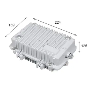 224*139*125mm DAM038 outdoor aluminum lorawan gateway enclosure for wireless