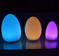 Rgb fernbedienung led tischleuchten/führte schreibtischlampe wiederaufladbare/eiform führte lampe multicolor für restaurant