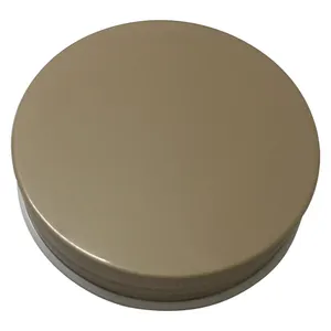 Empty Aluminum Can Metal Tin Can Round Candy Can Candle Packaging Box Round Aluminum Container Buckle Cover