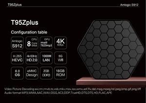 T95Z زائد تي في بوكس أندرويد 3GB ذاكرة الوصول العشوائي/32GB ROM الروبوت 7.1 الثماني النواة Amlogic S912 مربع التلفزيون مع 4K ثنائي النطاق واي فاي 2.4 جيجا هرتز/5 جيجا هرتز BT - Product Image 5