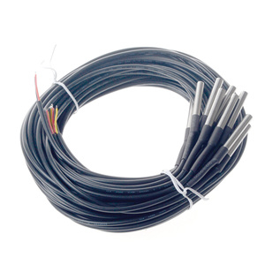 Chip Original de alta calidad, resistente al agua, <span class=keywords><strong>DS18B20</strong></span>, sonda de temperatura, Sensor de temperatura, paquete de acero inoxidable, cable de 1M con sonda - Product Image 6
