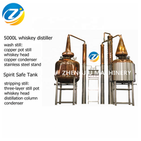 Distillateur à reflux d'éthanol ZJ 300 500 1000 litres, machine à fabriquer du vin de fruits, ligne de production de vodka