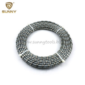 Câble de scie diamantée multi-fils personnalisable de 6.3mm pour la coupe de blocs de granit Pièces d'outils en plastique Boîte emballée résistante à l'usure OEM - Product Image 3