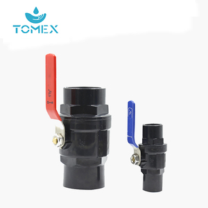 ייצור ברזל ידית פלסטיק pvc 2 יח 'שסתום כדור pvc - Product Image 3