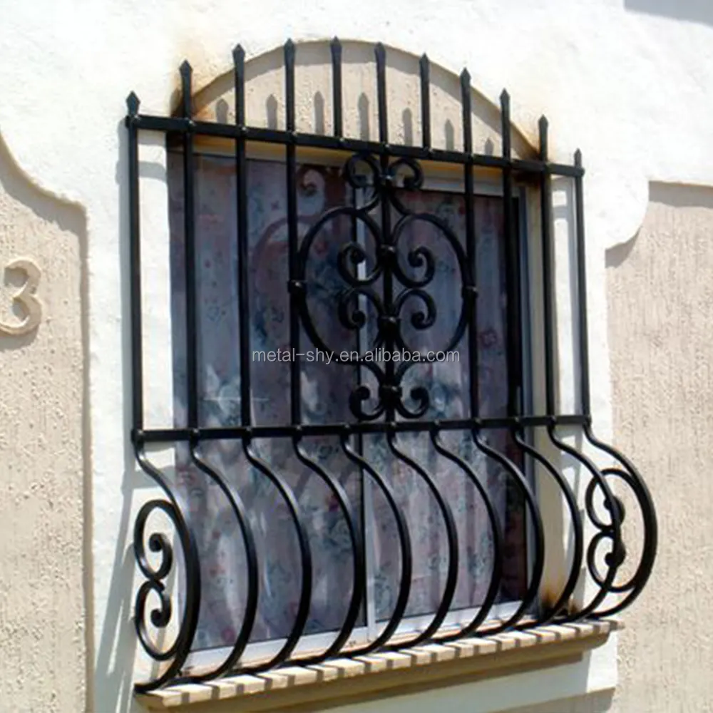 Cina Fancy Decorativa Ringhiera del Balcone, Balcone In Ferro Battuto per la Casa