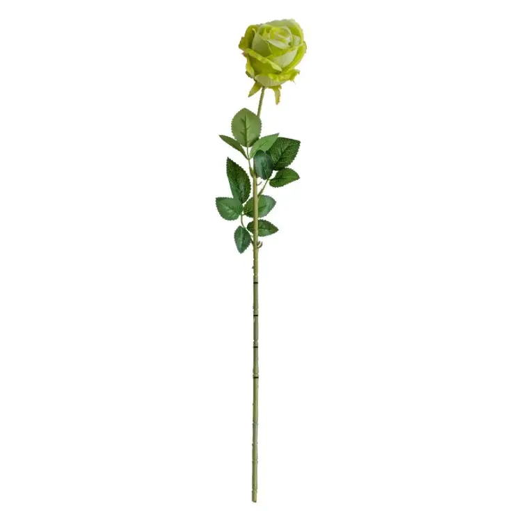 Grosir Barang Dekorasi Bunga Mawar Buatan Sentuhan Asli 77Cm untuk Pernikahan