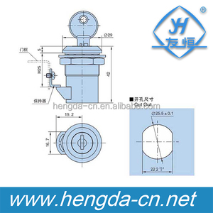 <strong>Small</strong> Office Furniture Pin Cylinder <strong>Lock</strong> - Product Image 3
