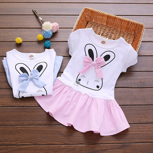Neue Kinder kurz ärmel ige Prinzessin Kleid Mädchen Kleid Sommer Mode koreanische Mädchen Kinder Kleid - Product Image 2