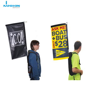 Customized Design Factory Price Easy Carry Flag Stand Advertising Backpack Banner for Promotion