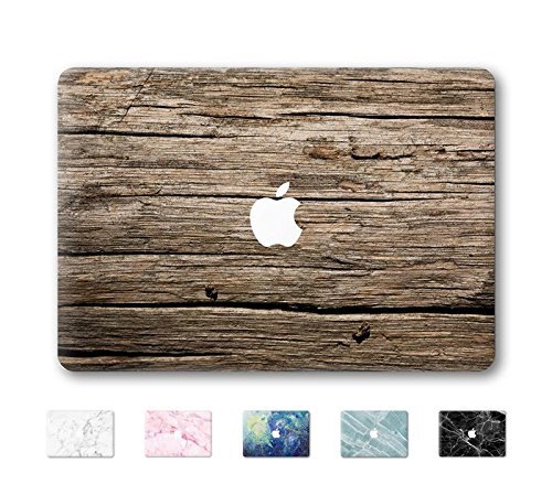 Dark Wood Decal Vinyl Cover Anti-Scratch Decal Skin Sticker for Apple Macbook Pro 13 Retina
