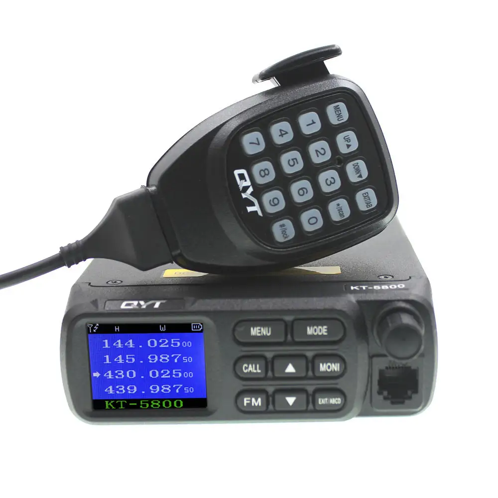 Qyt Kofferbak Auto & Track Radio Kt-5800 18V/36V Dual Band Mobiele Radio 25W Ham Radio Mobiele Zendontvanger Kt5800
