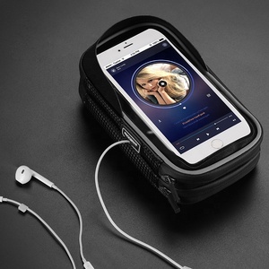 Étui pour téléphone portable, <span class=keywords><strong>porte</strong></span>-cartes, pochette étanche pour guidon de vélo, OEM B31 EVA, 6.0 pouces et Rotation - Product Image 2