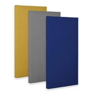 Panneau acoustique en polyester enveloppé de <span class=keywords><strong>tissu</strong></span> pour piège à basse insonorisé panneau en feutre PET panneaux de mousse acoustique matériau d'insonorisation - Product Image 1