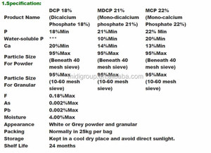 2022ราคาที่ดีที่สุดโมโนแคลเซียมฟอสเฟต MCP อาหารสัตว์สารเติมแต่ง22% - Product Image 6