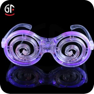 Decoracion al por mayor a estrenar de plástico de forma redonda led gafas de sol - Product Image 2