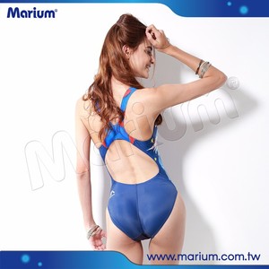 Traje de Baño de Una Pieza de Corte Alto para Mujer 2017, Traje de Baño Deportivo Personalizado - Product Image 6