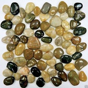 Decoration <strong>Polished</strong> Pebble on Mesh,Sliced Pebble Tile - Product Image 5