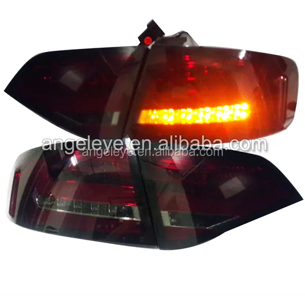 ไฟท้าย Led สำหรับ Audi 2008 2012ปี A4-B8,ไฟท้ายรถยนต์แบบออริจินัลพร้อมหลอดฮาโลเจนสีดำ RedSN