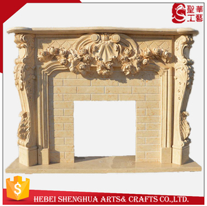 प्राकृतिक संगमरमर चिमनी <span class=keywords><strong>Mantel</strong></span> इनडोर पत्थर चिमनियों - Product Image 6