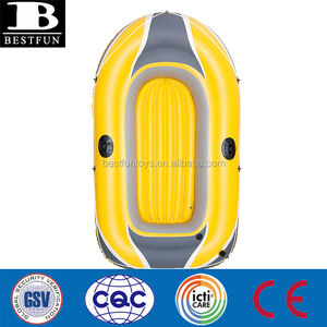 Bateau pneumatique en PVC durable pour 2 personnes, pliable et portable, pour sports nautiques, pêche en rivière, piscine, lac, extérieur - Product Image 4