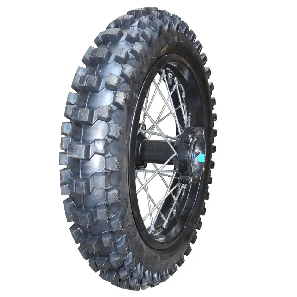 Off road con 12 inch Pit Dirt bike Ruota Posteriore Assy 80/100-12 Pneumatico 12 millimetri per Asse