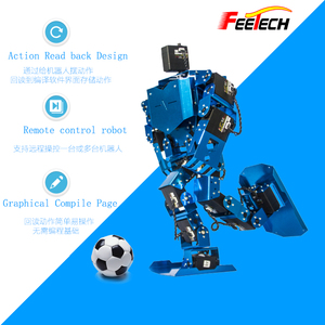 17 DOF Biped <span class=keywords><strong>robotica</strong></span> <span class=keywords><strong>educativa</strong></span> robot umanoide <span class=keywords><strong>kit</strong></span> staffa/struttura in alluminio/robot parti di DIY - Product Image 1